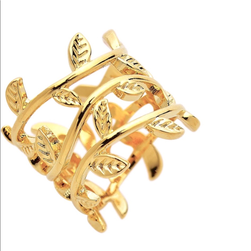 Sterling Forever olive leaf ring